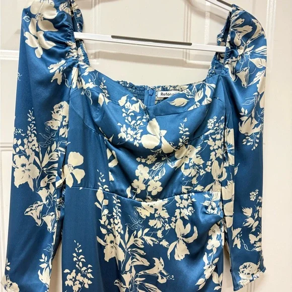 Reformation Gloriana floral-print Silk Dress - Picture 6 of 11